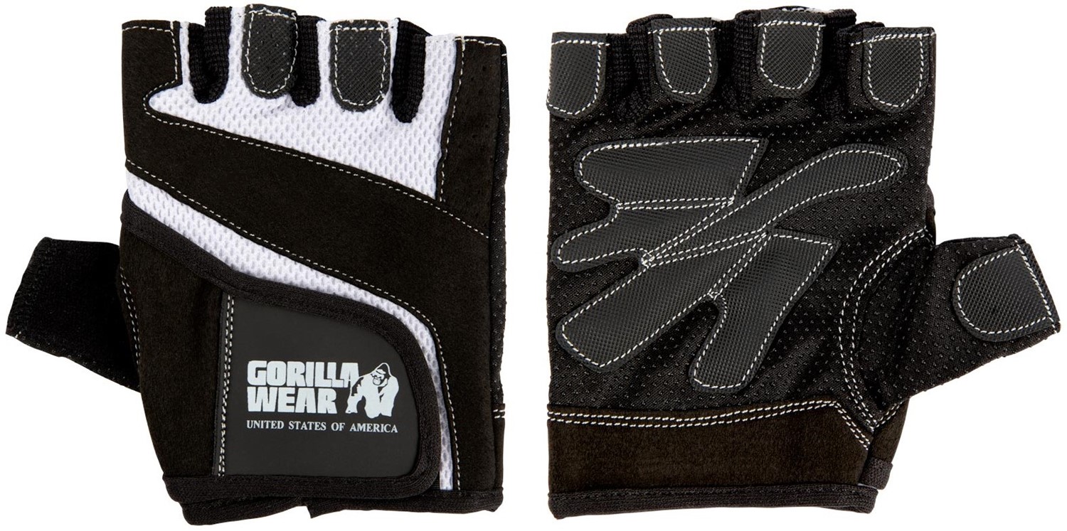 afdrijven Raar vloek Gorilla Wear Womens Fitness Gloves - Fitness Handschoenen - Zwart / Wit - S  | Online kopen via Fitness-webshop.com