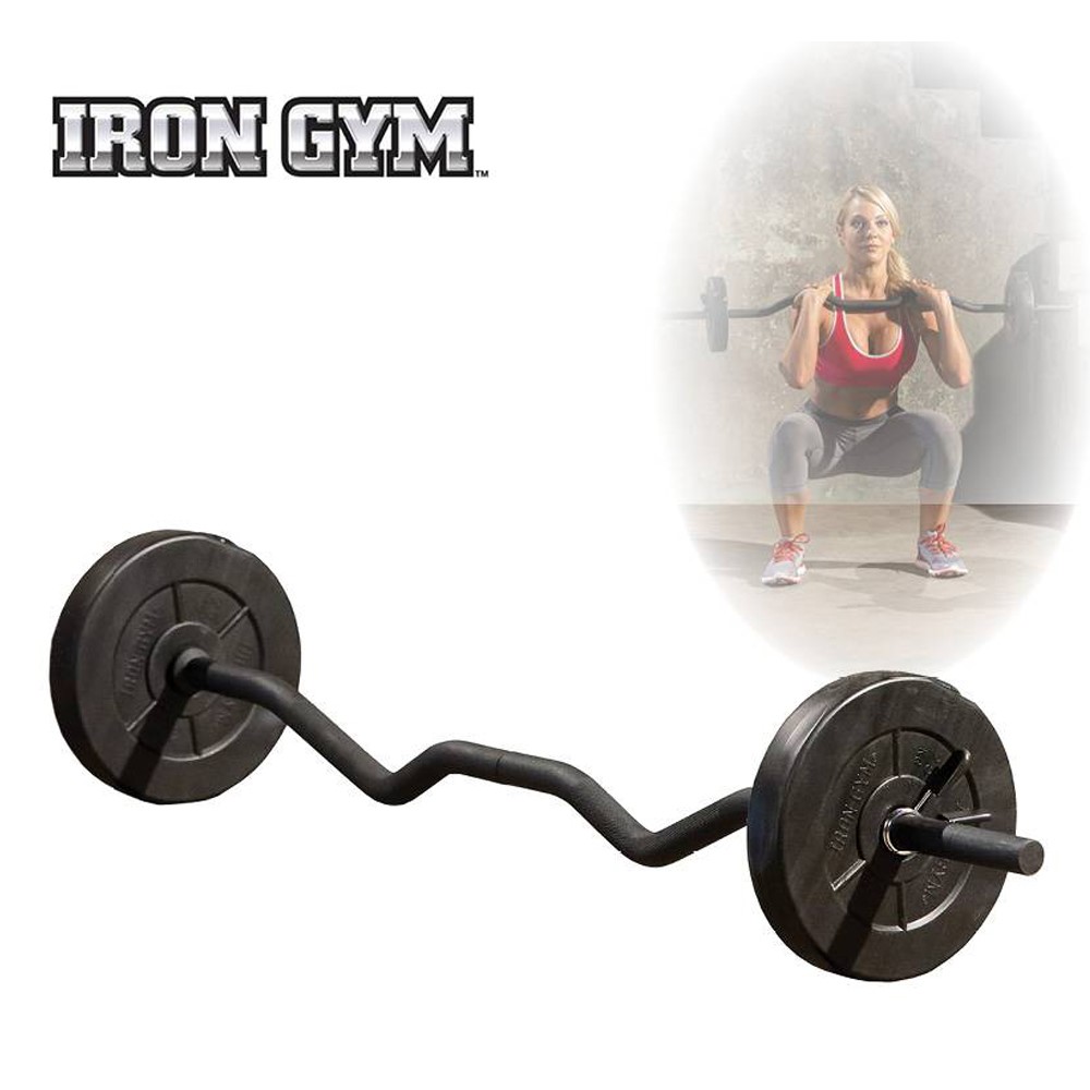 Pool Je zal beter worden Afstudeeralbum Iron Gym 23 kg verstelbare curl stang set - 25 mm | Online kopen via Fitness -webshop.com